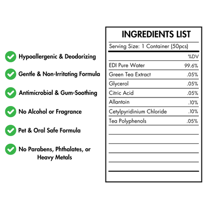 BFF PETS Finger Glove Cat & Dog Dental Wipes